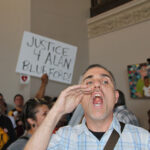 Protest at City Council Meeting : Justice for Alan Blueford