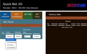 Panduan Mudah Gunakan Quick Bet 2D untuk Taruhan Kilat di Arizona88